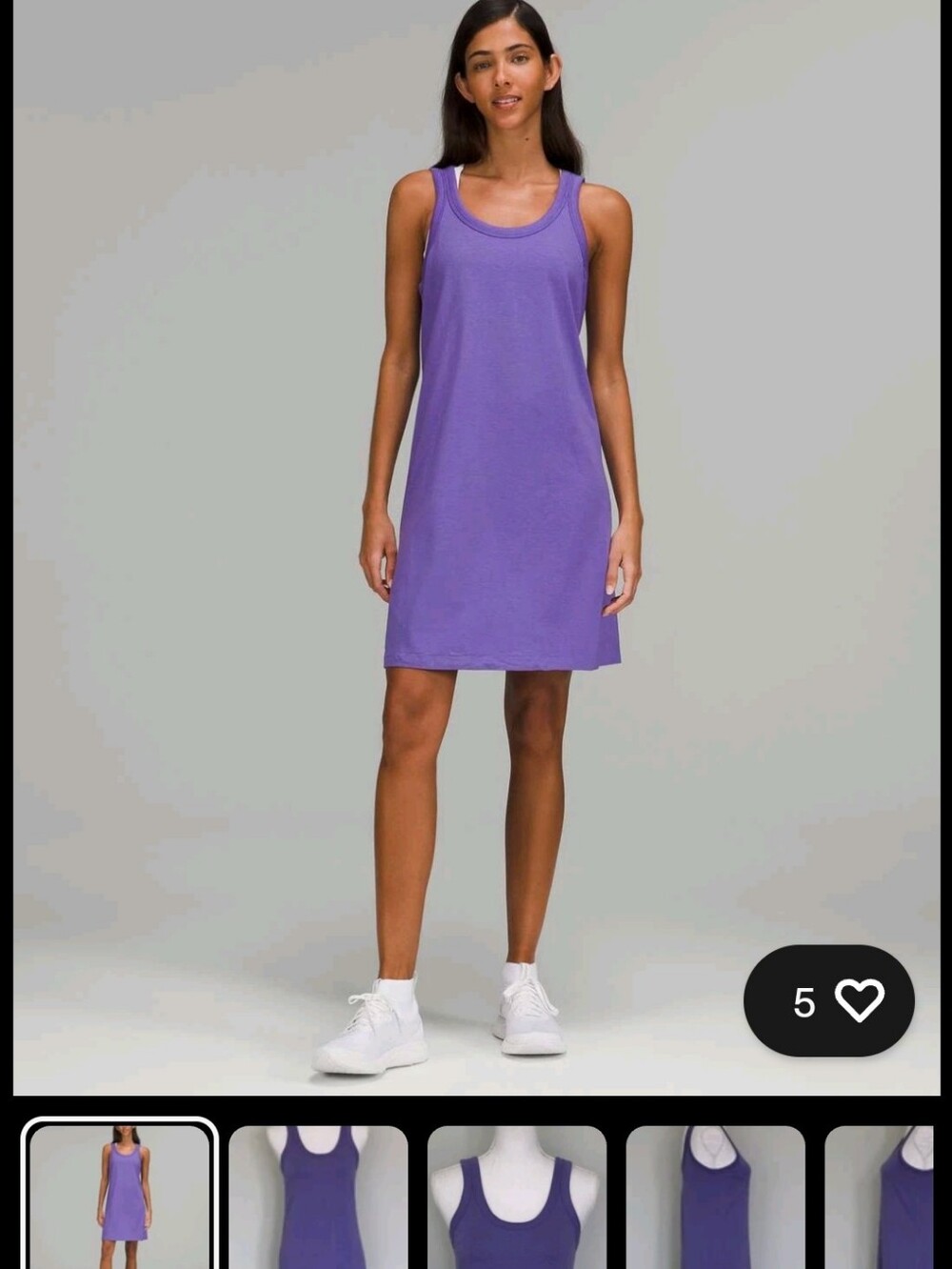 lululemon athletica Sleeveless Lavender Tank Dress